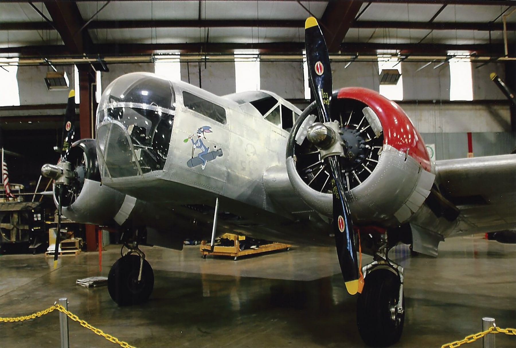 THE KANSAN Nicknamed for the location of the aircraft plant where it was manufactured (Wichita, Kansas), this 1942 Beechcraft AT-11 Kansan bombardier is a favorite backdrop for group photos at the Midland Army Air Force Museum. | Courtesy H. A. Tuck, Jr.