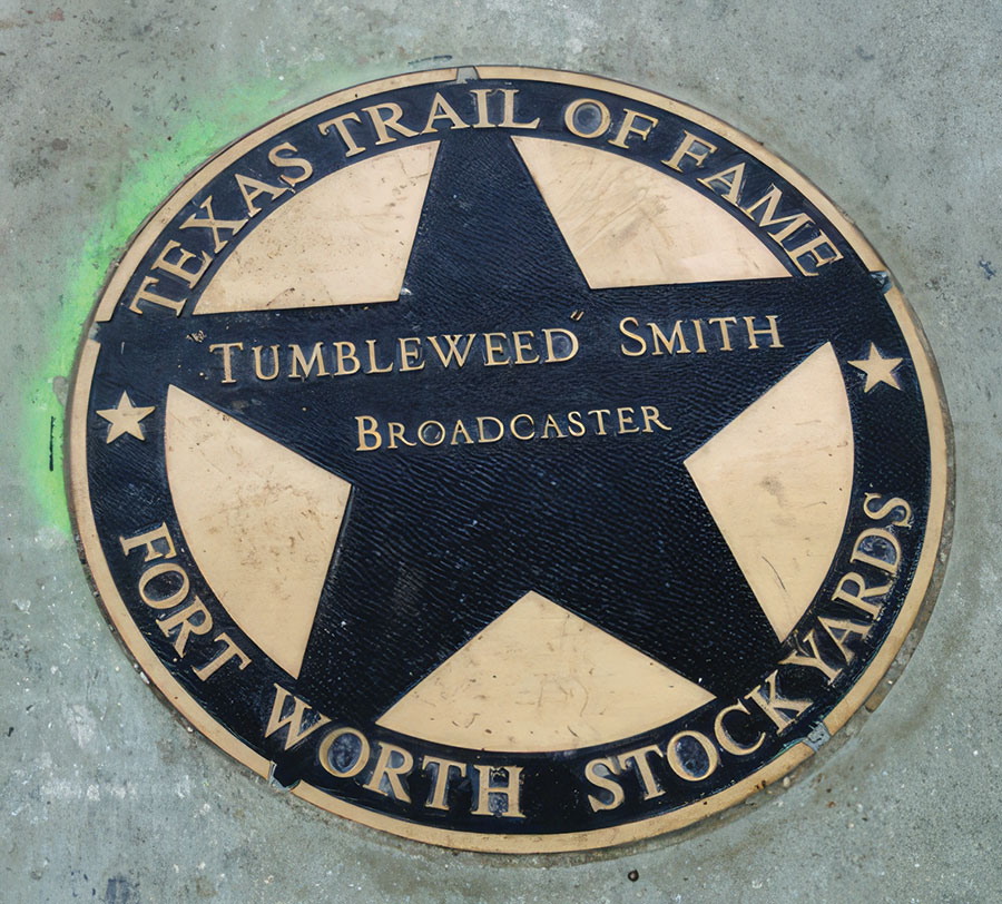 Texas Trail of Fame Star at the Fort Worth Stockyards