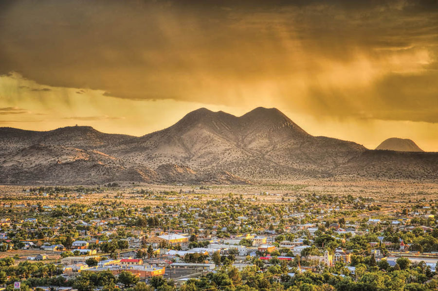 the Twin Peaks over Alpine | Courtesy Cathy McNair and Visit Alpine, Texas