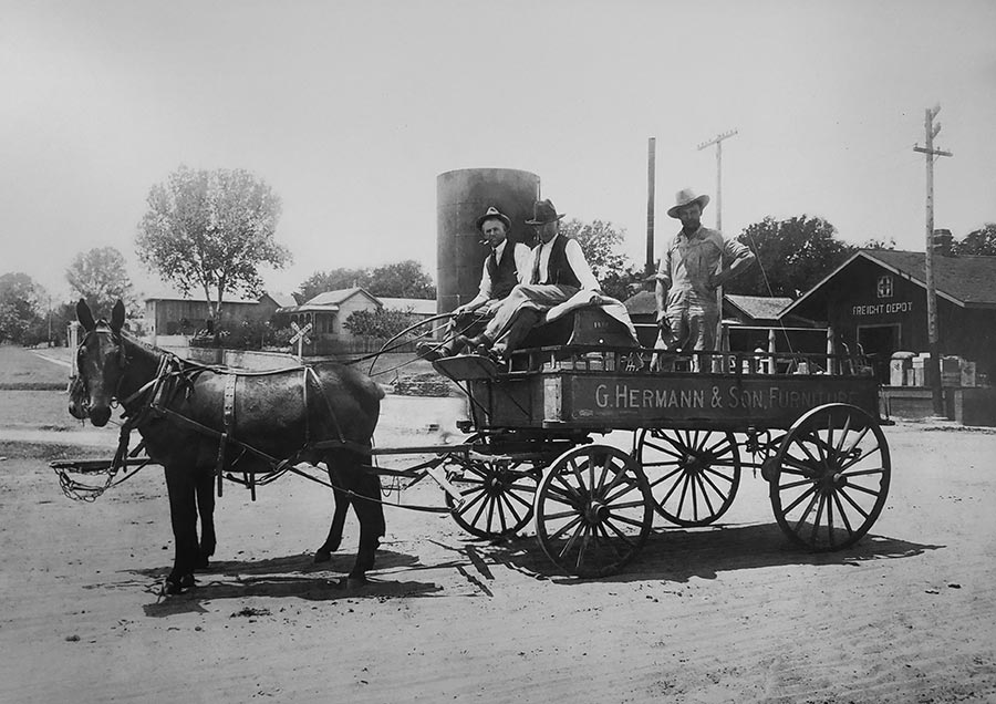 G. Hermann & Son, Furniture original delivery wagon